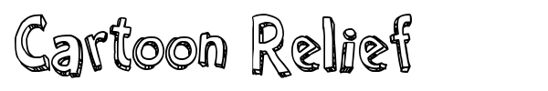 Cartoon Relief font preview